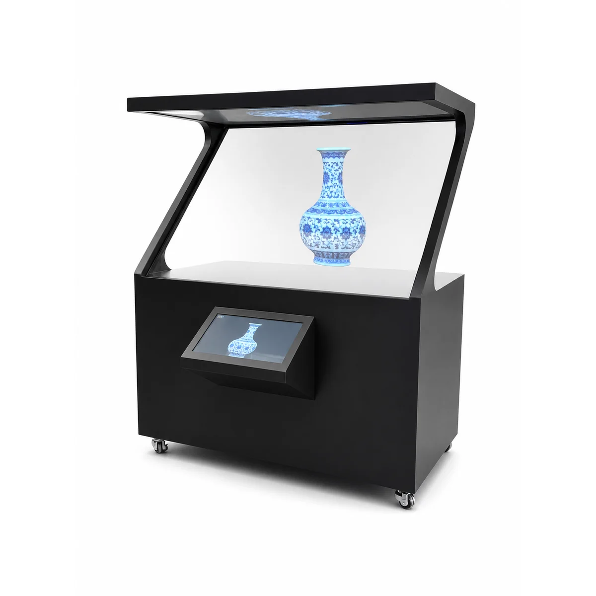 180° Holographic Projection Cabinet for museums, retail and exhibition display