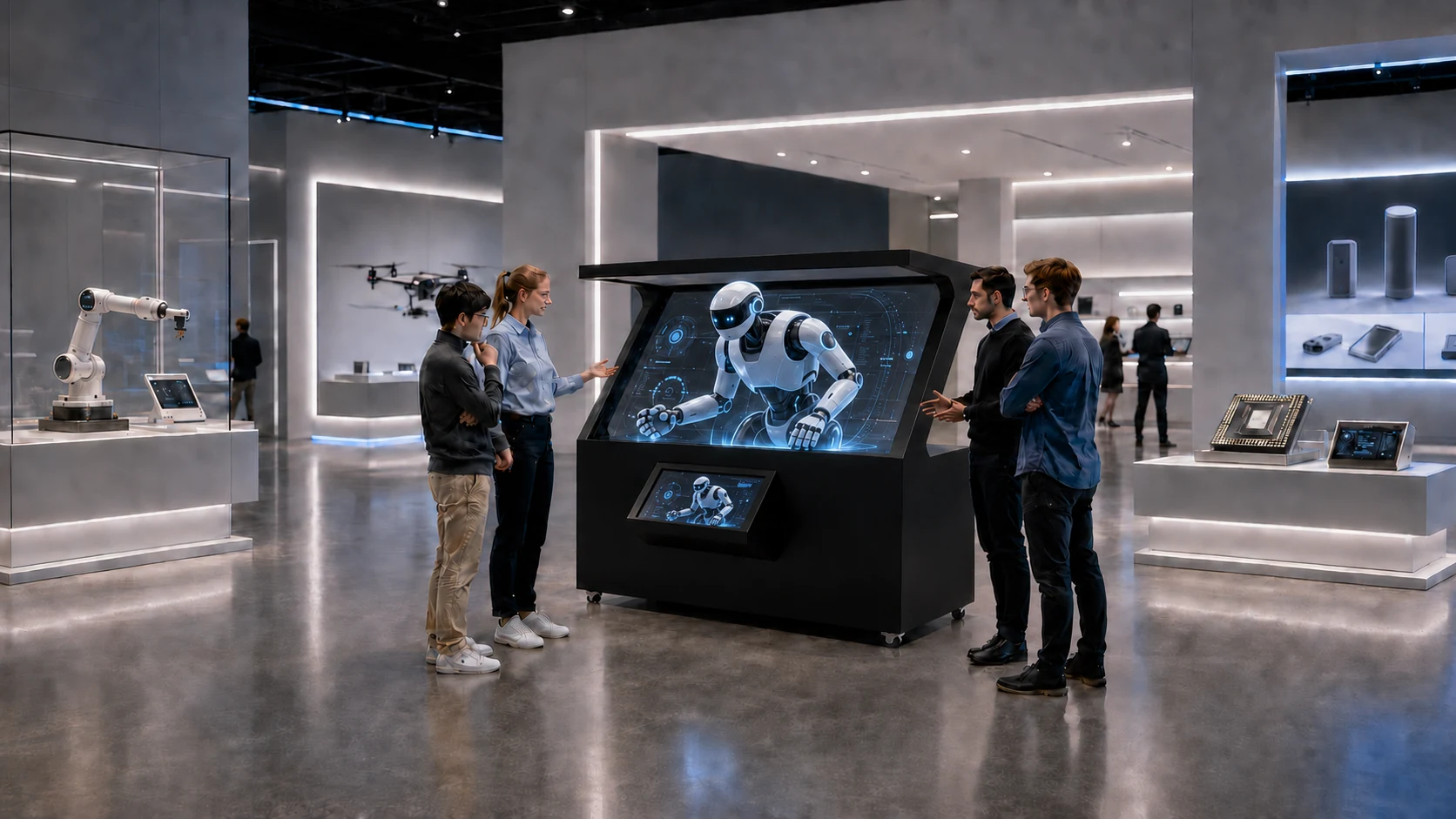 AI-TOLED showroom and interactive exhibition display