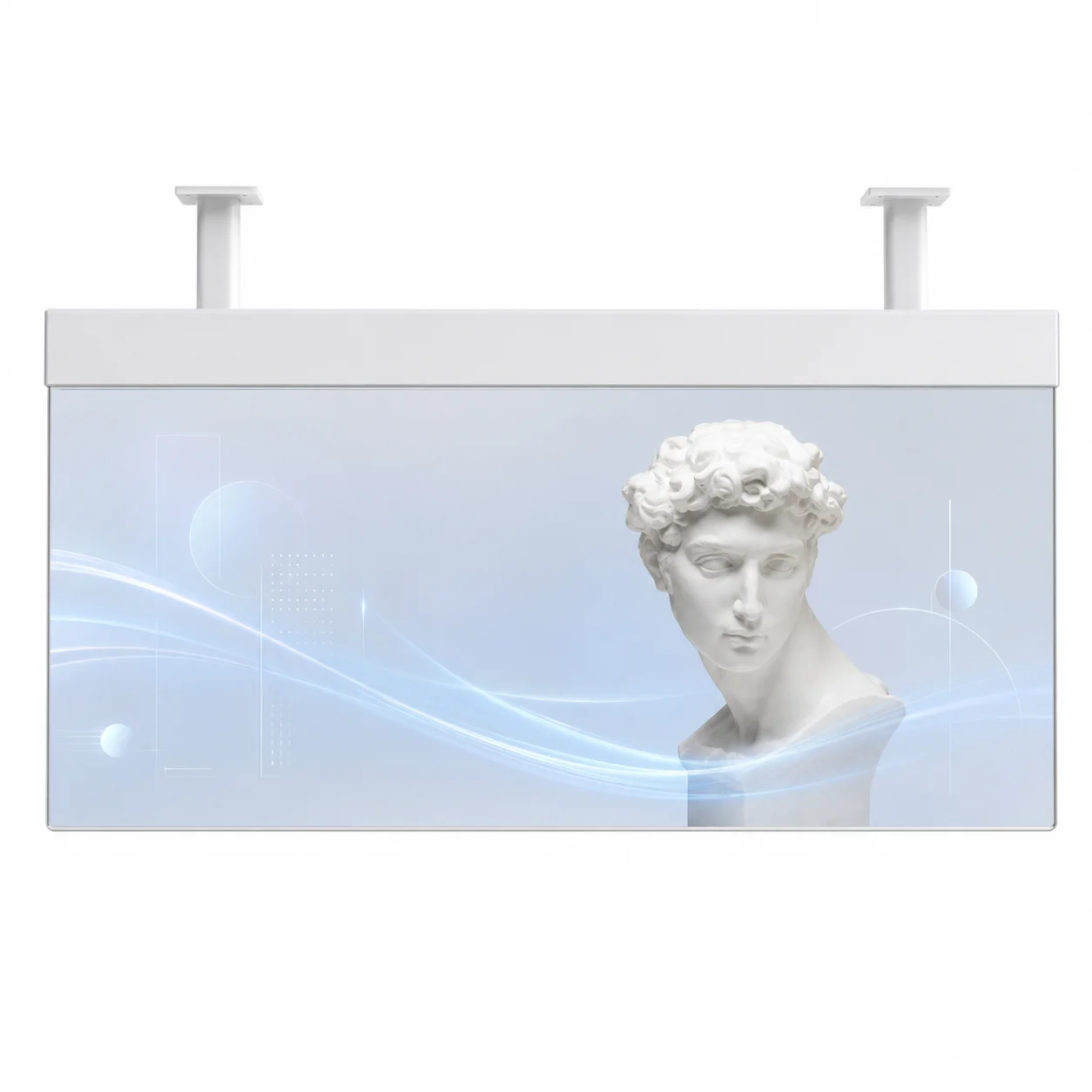 55″ Suspended Transparent OLED Display